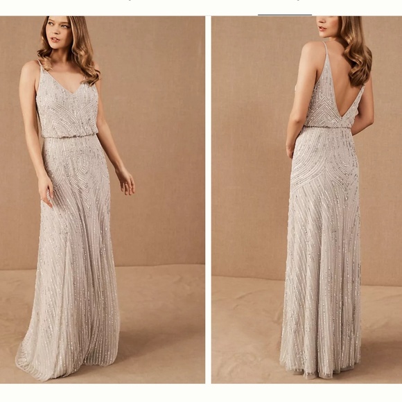 BHLDN Fidelia Beaded Maxi Dress NWT - Picture 3 of 4